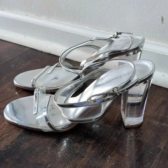 Marc Fisher Block Clear Heels For Women - Picture 2 of 8